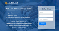 Desktop Screenshot of jananiwebsolutions.com