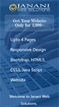 Mobile Screenshot of jananiwebsolutions.com